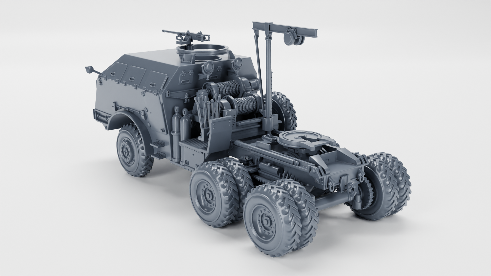 M25 Tank Transporter Dragon Wagon (US) - HEAVY TRANSPORTERS+TRAILERS of WW2 - US Army - 28mm Scale - Tank - Miniature - wargame3d