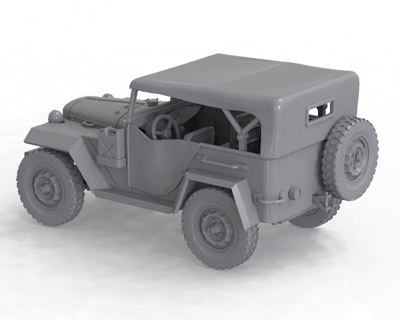 GAZ-67 4x4 (USSR) - Other Nations Passenger Vehicles - 28mm Scale - Bolt Action - wargame3d