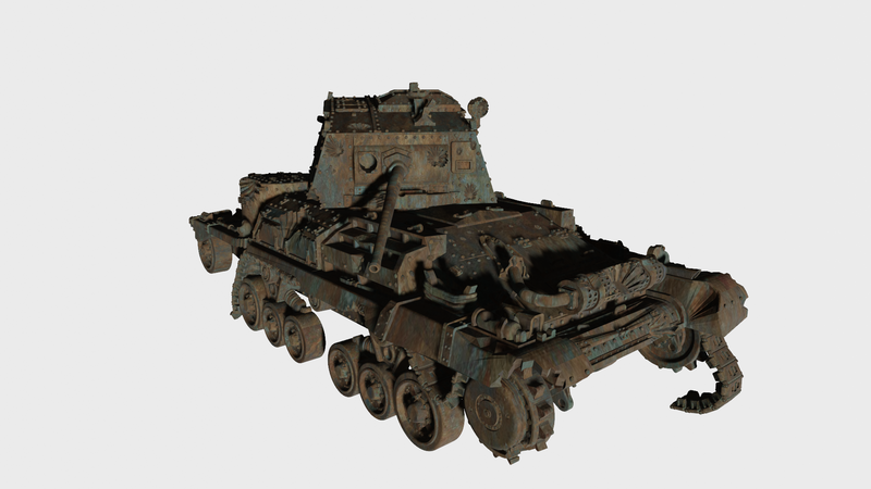 Destroyed Cruiser tank A9 - Hadrian- 1 Markers - 40mm Marker - Bolt Action - wargame3d