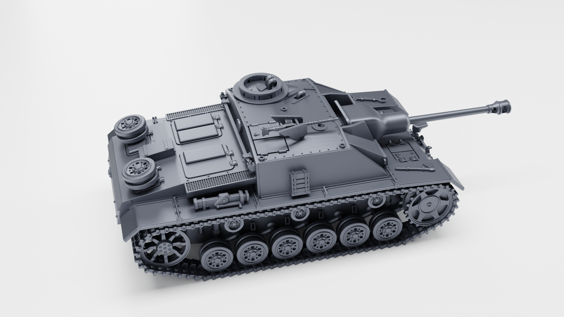 STUG III Ausf.G Early Production - German Sturmpanzer - WWII - German Army -  wargame3d - 28mm Scale