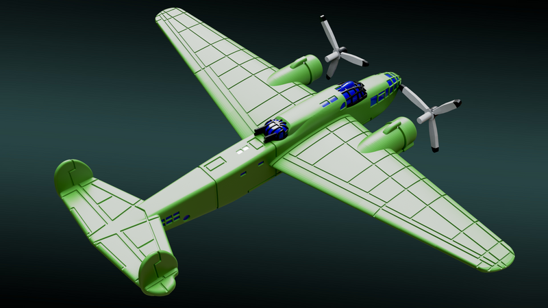 A.W.41 Albemarle - Mk I Series 2 - Aircraft of Varsity Operation - 1/200 Scale - wargame3d