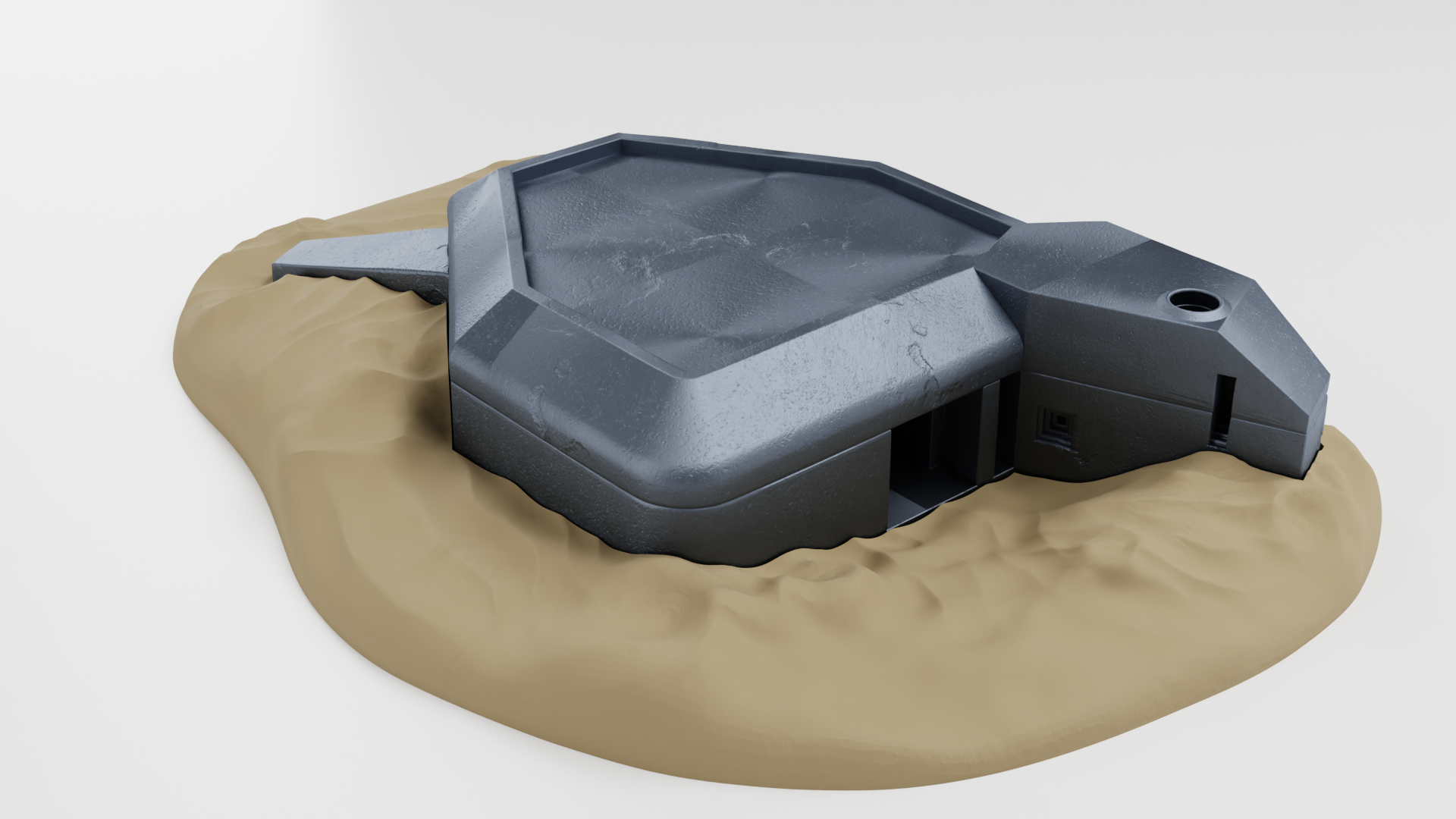 Bunker Regelbau (Germany) - Massive Bunker 49 X 64 cm!- Juno Beach - 28mm Scale -  wargame3d