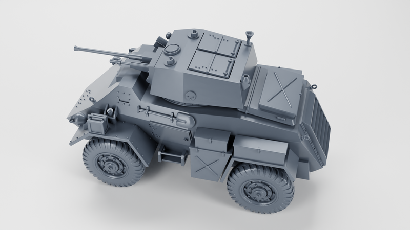 Humber Armored Car Mk.IV - UK Army - 28mm Scale - Bolt Action - wargame3d