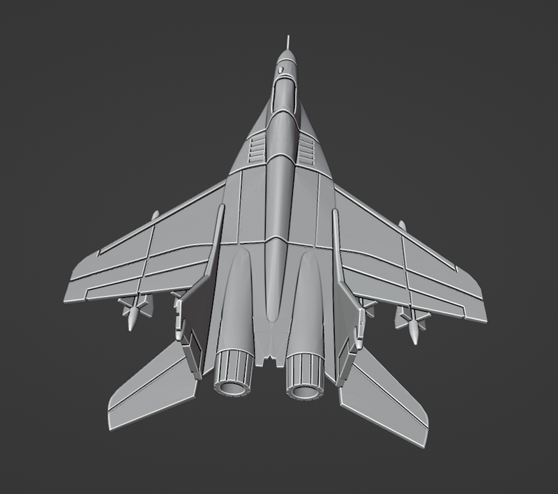 Mikoyan MiG-29 Fulcrum-A - Operation Desert Storm - 1/200 Scale - wargame3d