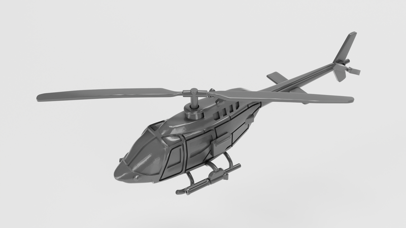 Bell OH-58A Kiowa - Vietnam War Aircraft - 1/200 Scale - wargame3d