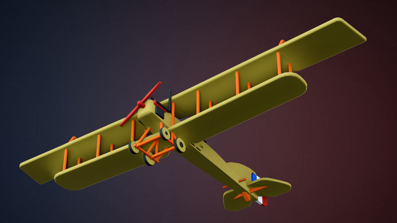 Short Bomber - WWI Bomber Planes - 1/144 Scale - wargame3d