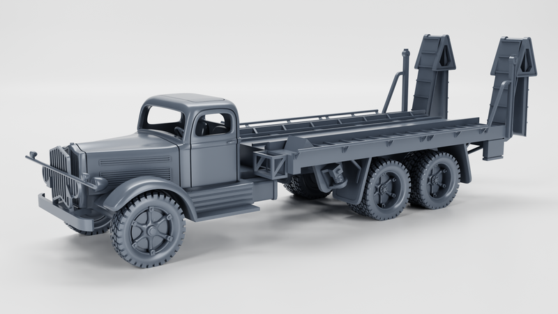White 920 Tank Transporter (18-Ton, 6x4)(US) - HEAVY TRANSPORTERS+TRAILERS of WW2 - US Army - 28mm Scale - Tank - Miniature - wargame3d