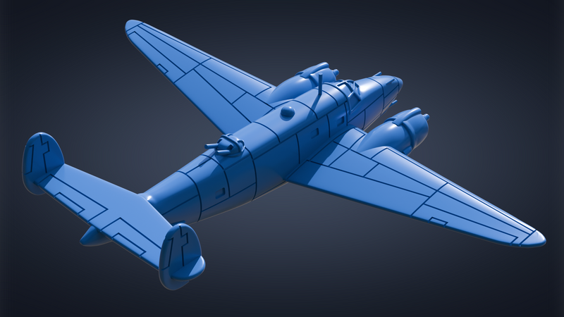 Lockheed Ventura PV-1 - Aircraft of Varsity Operation - 1/200 Scale - wargame3d