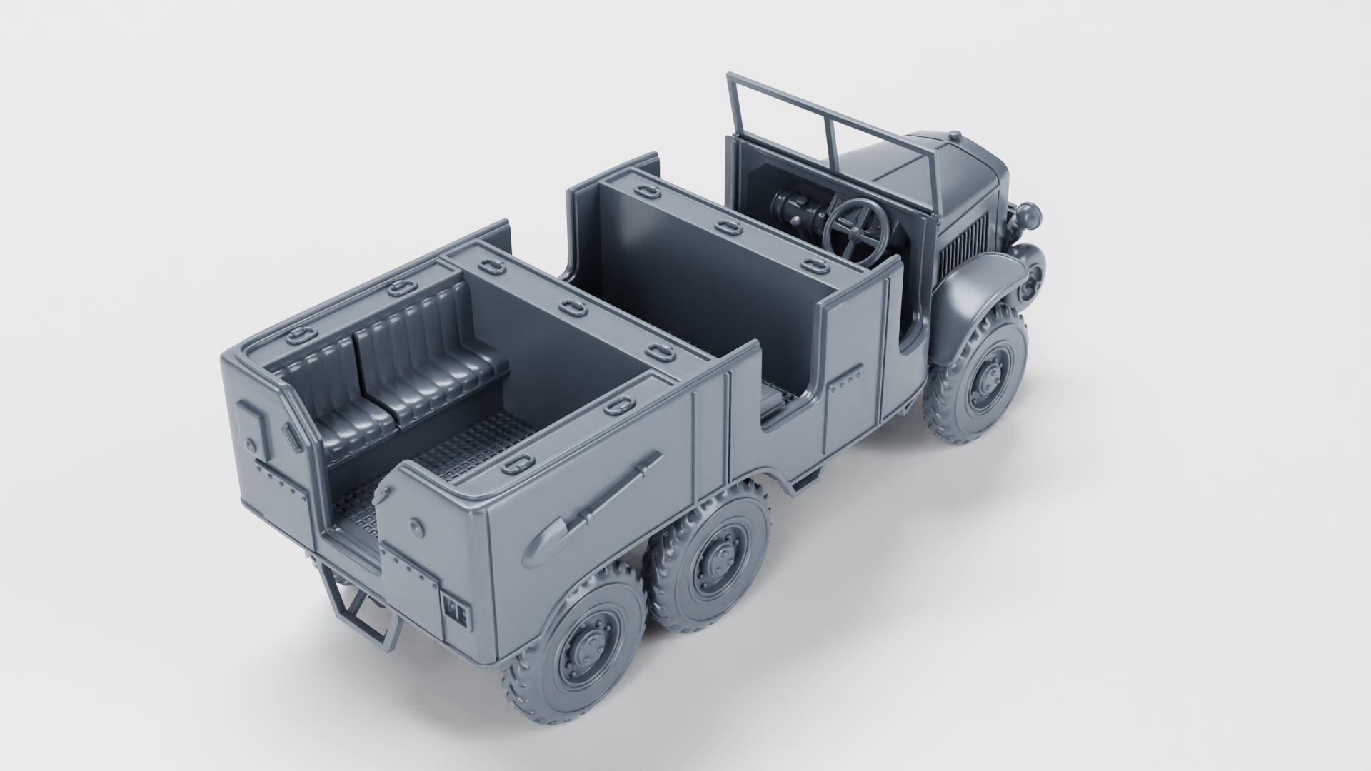 Laffly S20 TL Personnel Carrier (6x6) (France) - French Army - 28mm Scale -  wargame3d