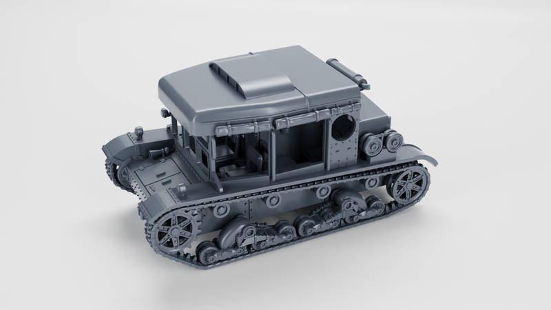 C7P Artillery Tractor - Polish Army - 28mm Scale - Bolt Action - wargame3d