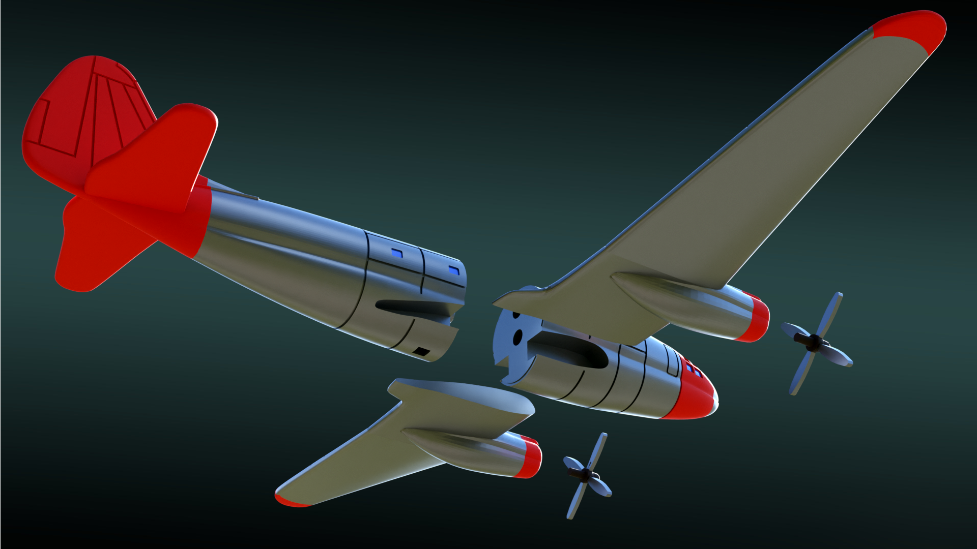 Curtiss C-46D Commando - Aircraft of Varsity Operation - 1/200 Scale - wargame3d