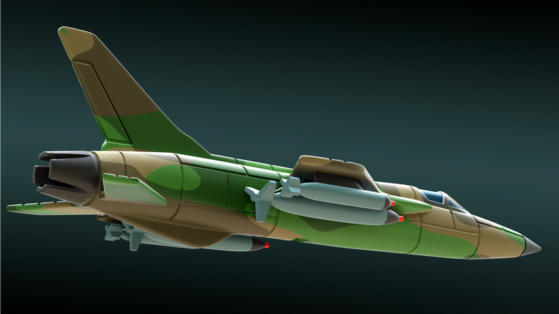 Republic F-105 Thunderchief - Vietnam War Aircraft - 1/200 Scale - wargame3d