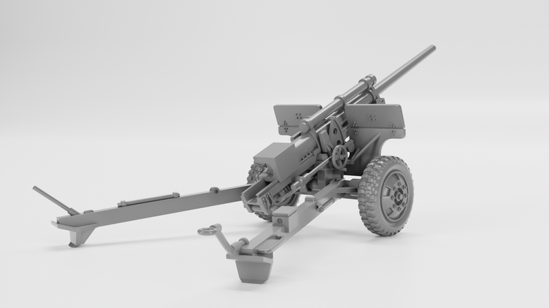 3in Anti tank Gun M5 - US Army - Bolt Action - wargame3d- 28mm Scale