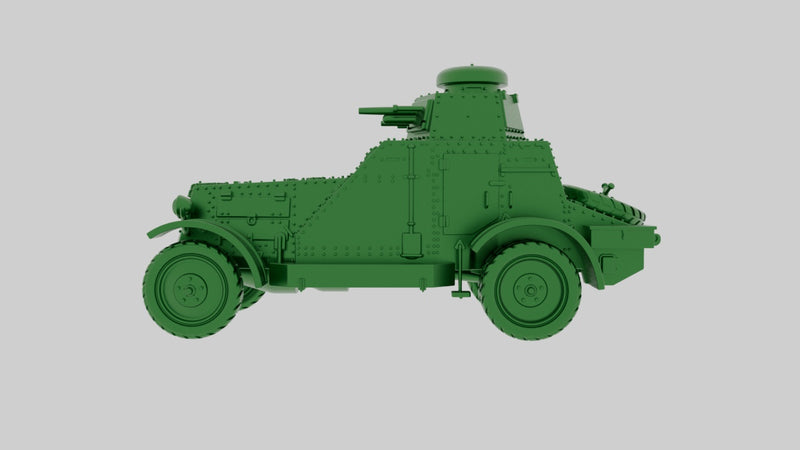 BA-27 Armored Car - wargame3d- 28mm Scale - Russian Army - Bolt Action