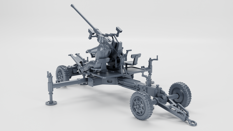 AA gun Bofors 40mm Flak 28 - Other Nations Fighting Vehicles - 28mm Scale -  wargame3d