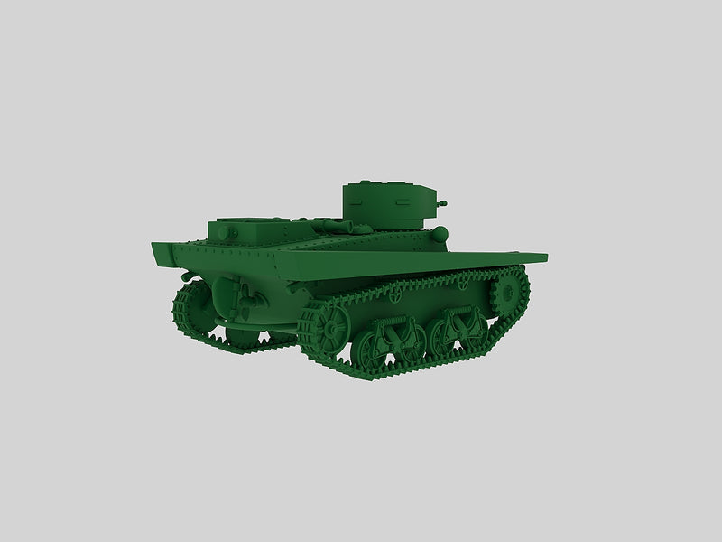 Soviet light tank T-37A - Russian Army - Bolt Action - wargame3d- 28mm Scale