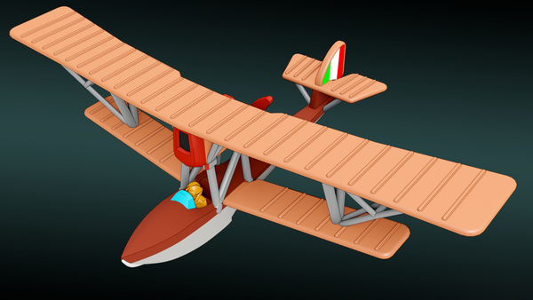 Macchi M.5 - WWI Seaplanes - 1/144 Scale - wargame3d