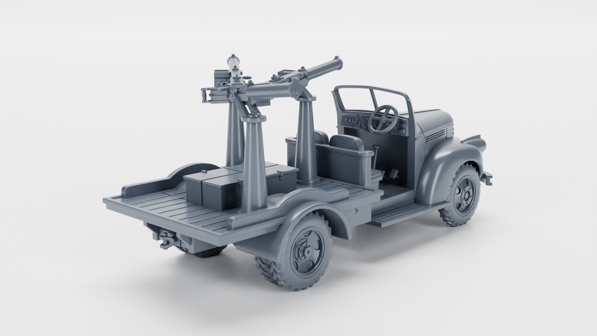 Fargo 1 ½ Ton Truck with MGs - Fighting Vehicles of the East Indies Armies - UK Army - 28mm Scale -  wargame3d