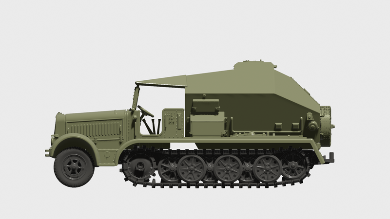 Sd.Kfz.7-3 - The Feuerleitpanzerfahrzeug für V-2 Raketen - German Army - 28mm Scale - Bolt Action - wargame3d