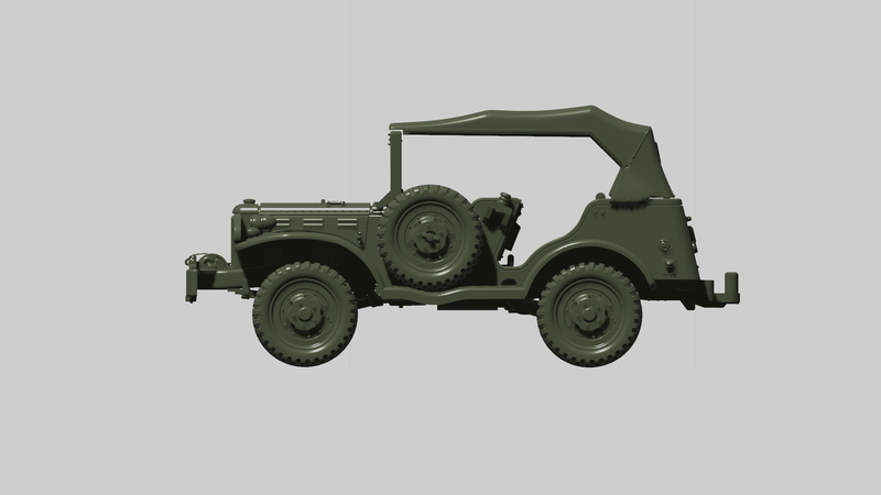 Dodge WC-56 - US Army - Bolt Action - wargame3d - 28mm Scale