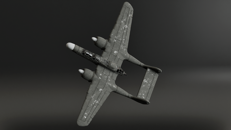 Northrop P-61 Black Widow - Battle Planes of WWII - 1/200 Scale - wargame3d