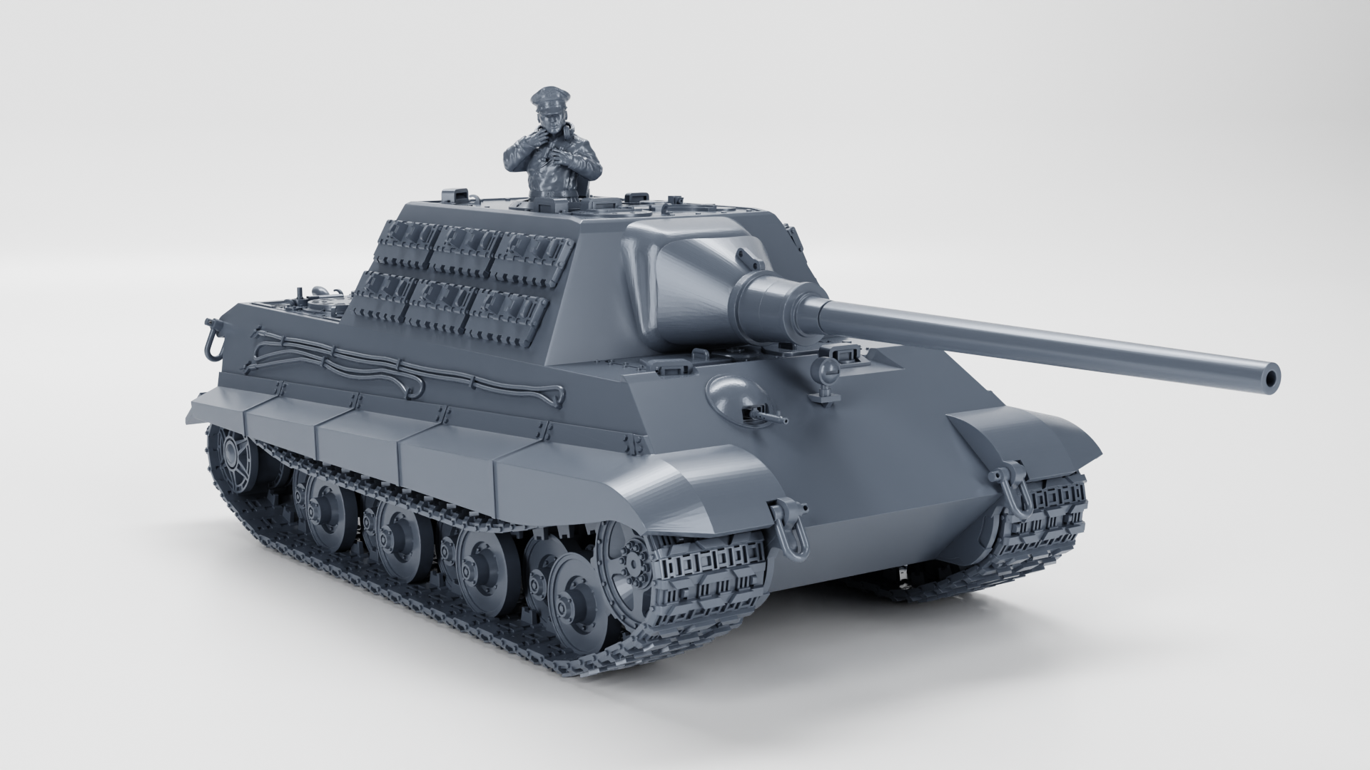 Jagdtiger (Sd.Kfz.186) - Porsche suspension - WWII - German Army -  wargame3d- 28mm Scale