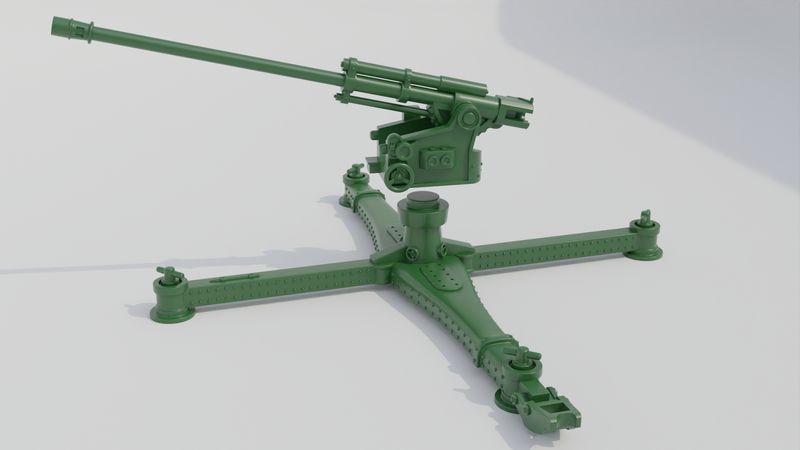 Bofors 80mm 29-38M AA Gun - Hungarian Army - 28mm Scale - Bolt Action - wargame3d