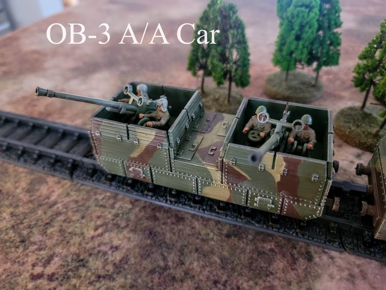 Soviet OB-3 Train Package - Resin 28mm Miniatures -  Deweycat