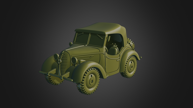 Type 95 Kurogane Scout car- Japanese  Army - 28mm Scale - Bolt Action - wargame3d