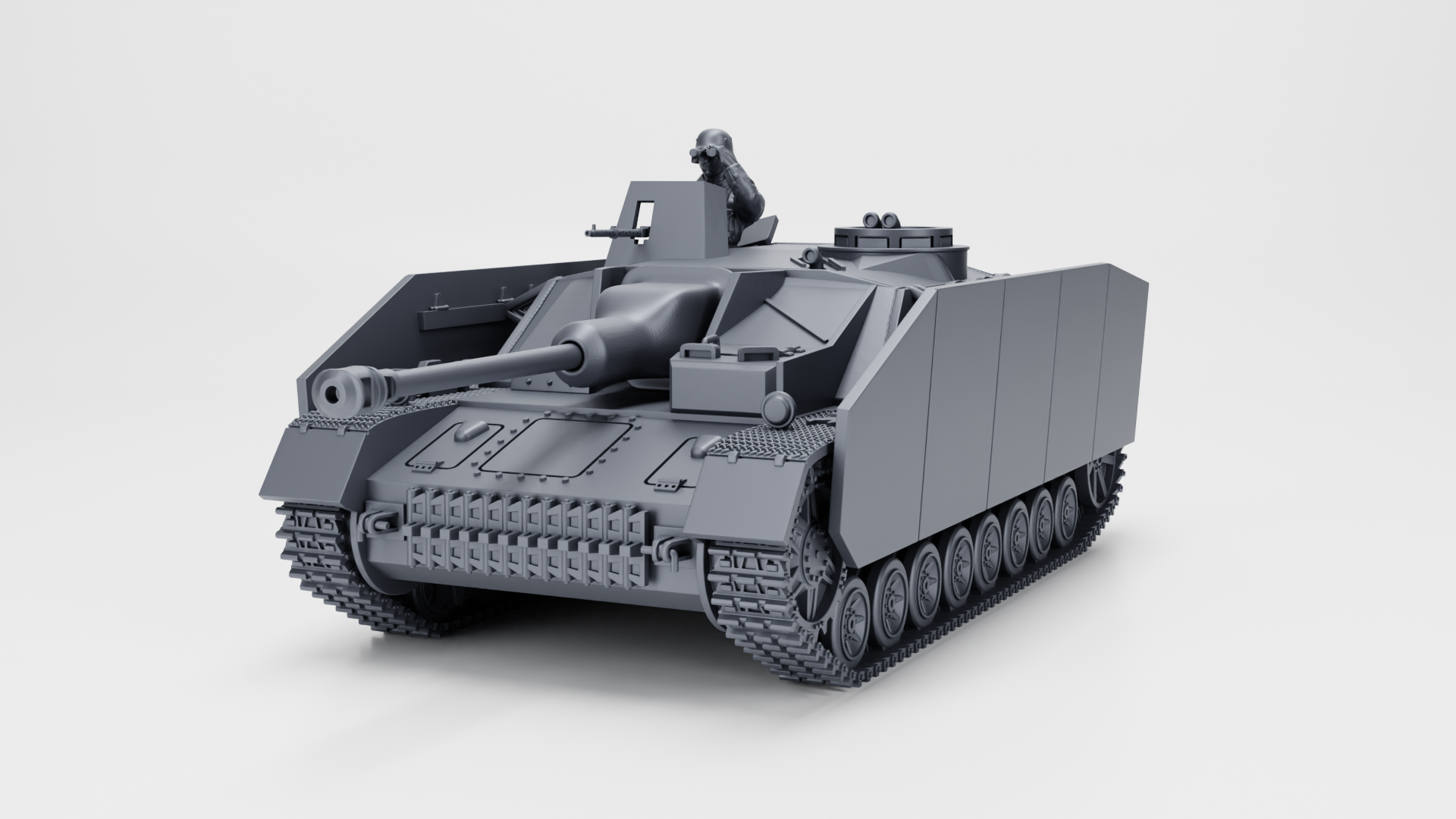STUG IV (Sturmgeschütz IV) - German Sturmpanzer - WWII - German Army -  wargame3d - 28mm Scale