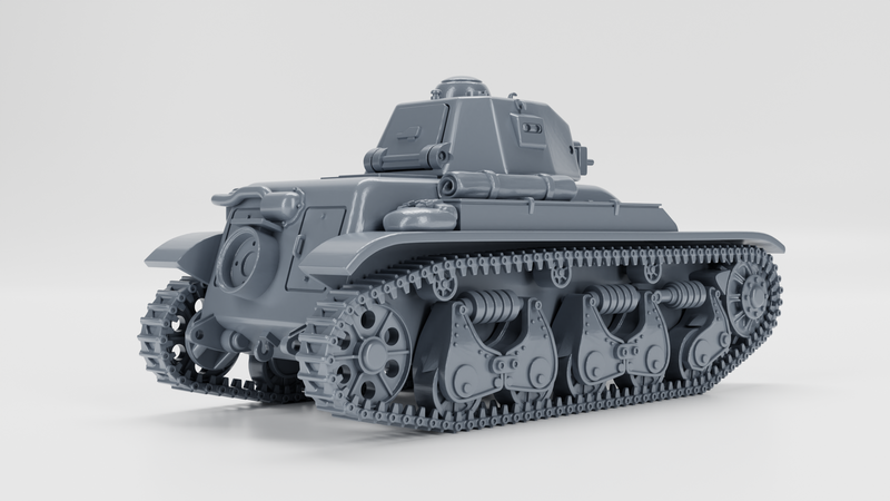 Light Tank Renault R35 - French Army - 28mm Scale -  wargame3d