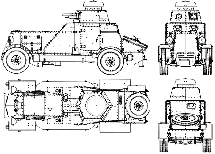 BA-27 Armored Car - wargame3d- 28mm Scale - Russian Army - Bolt Action