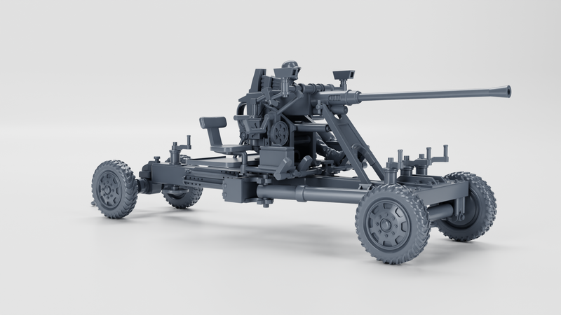 AA gun Bofors 40mm Flak 28 - Other Nations Fighting Vehicles - 28mm Scale -  wargame3d