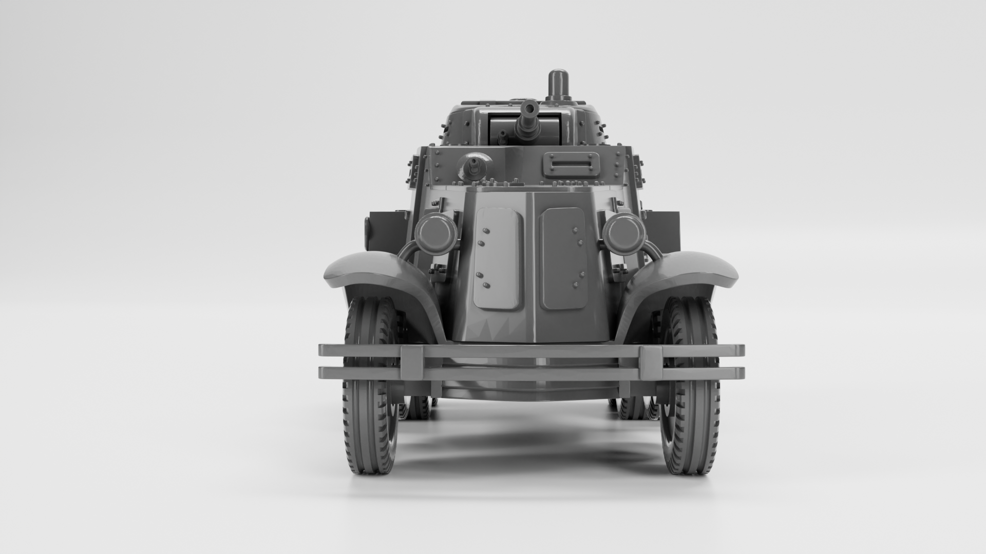 BA-10 Armored Car - Russian Army -  wargame3d- 28mm Scale