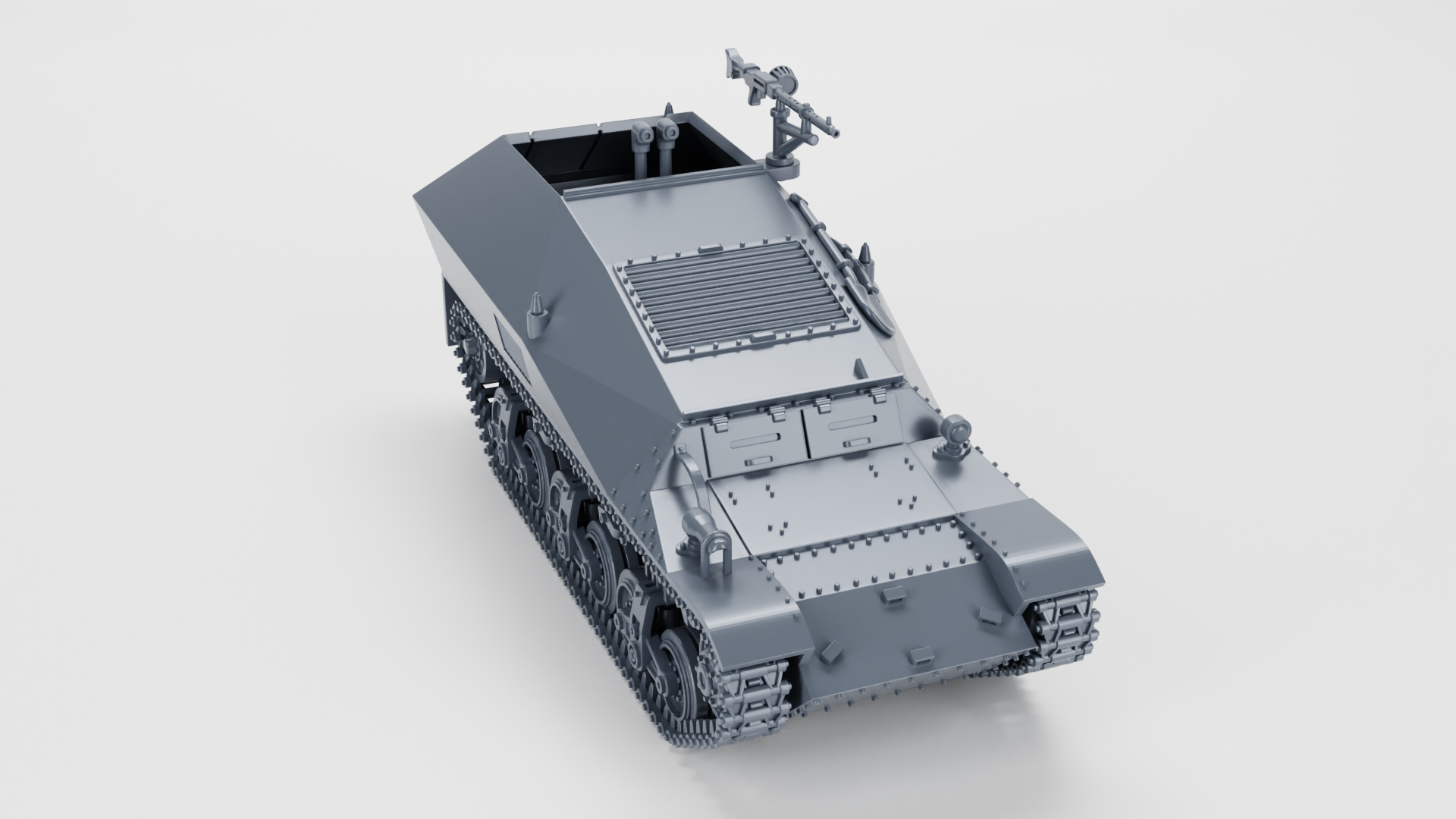 Grosser Funk und Beobachtungswagen auf GW Lorraine Schlepper (f) - WWII - German Army -  wargame3d - 28mm Scale