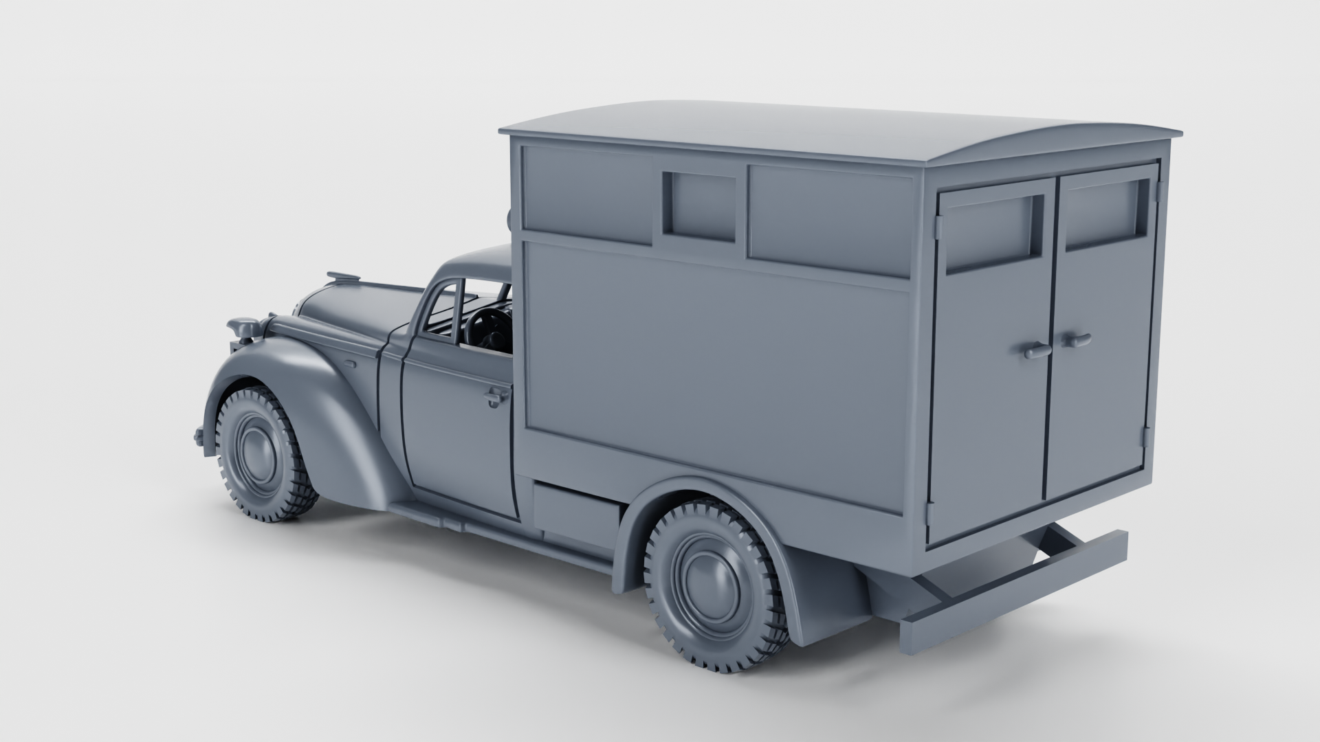 Opel Admiral Ambulance (Germany) - WWII - German Army -  wargame3d- 28mm Scale