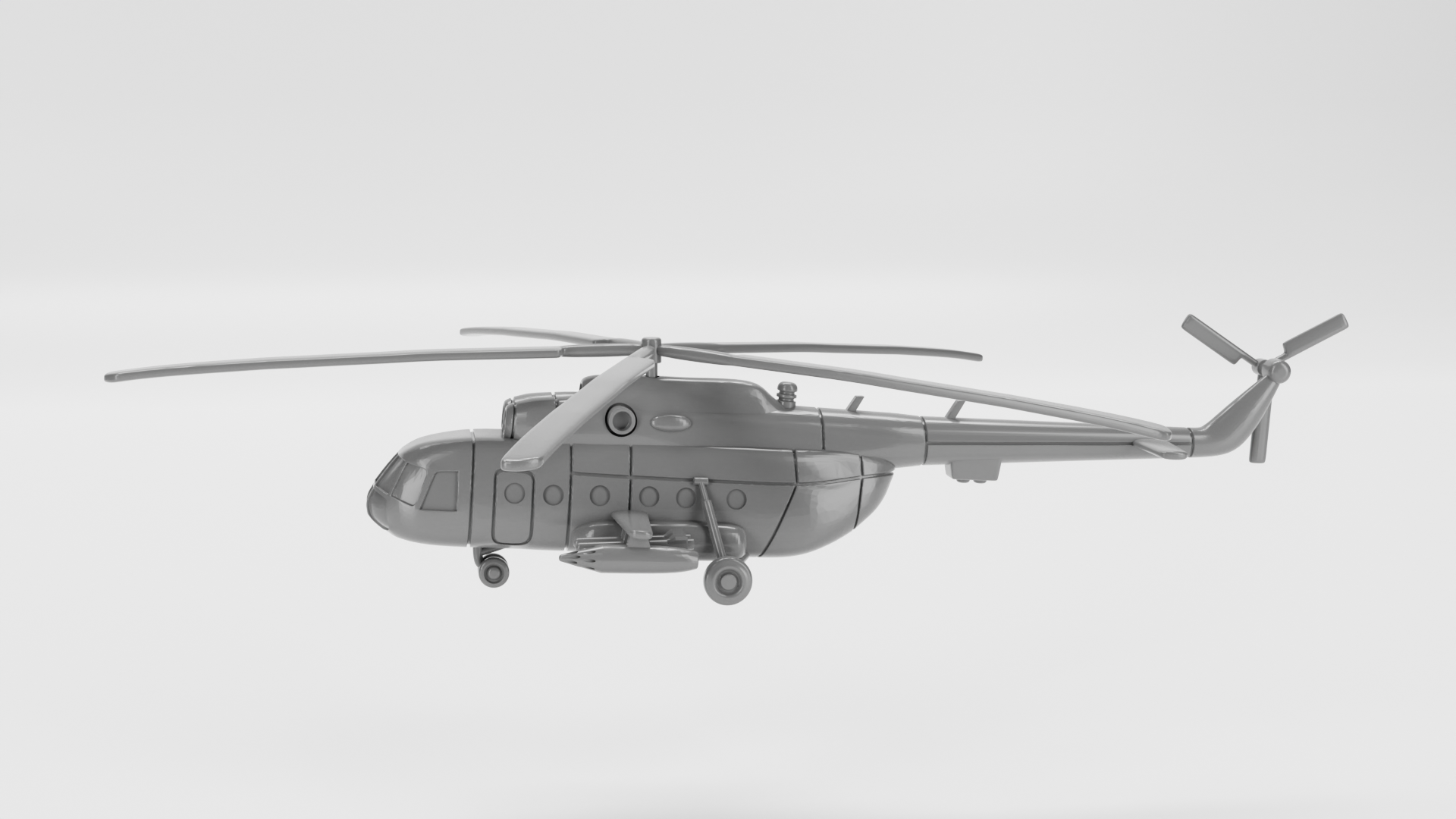 Mil MI-8 (Hip) - Vietnam War Aircraft - 1/200 Scale - wargame3d