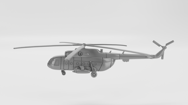 Mil MI-8 (Hip) - Vietnam War Aircraft - 1/200 Scale - wargame3d