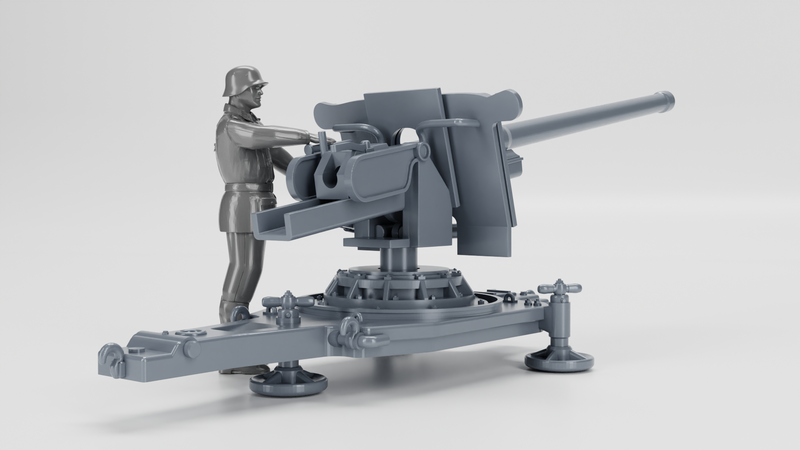 Anti-tank gun 7.62cm PAK 36 - WWII - German Army - Bolt Action - wargame3d - 28mm Scale