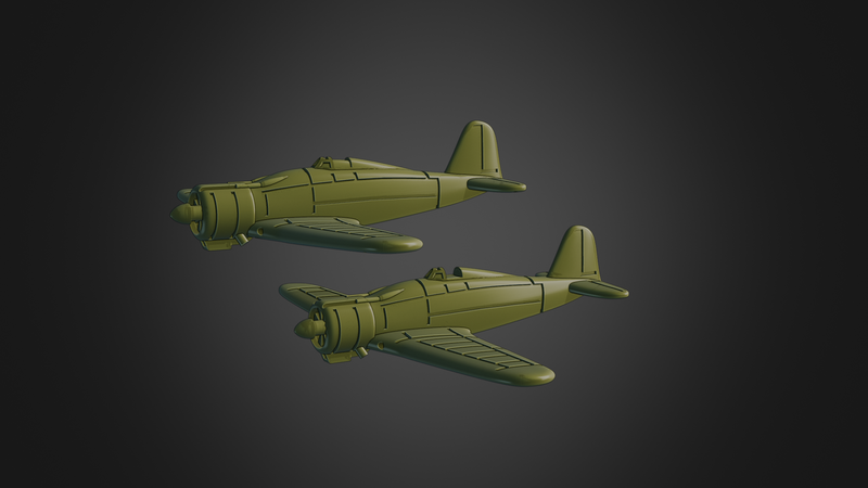 Fiat G.50 Freccia - Battle Planes of WWII - 1/200 Scale - wargame3d