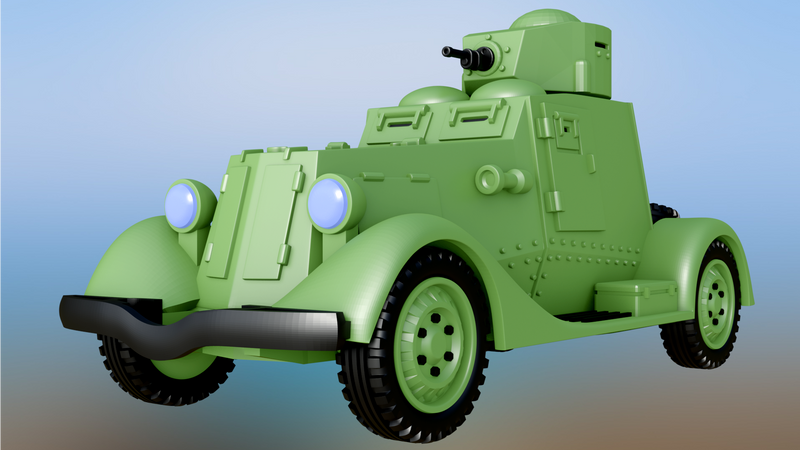 FAI-M Armored Car - wargame3d- 28mm Scale - Russian Army - Bolt Action