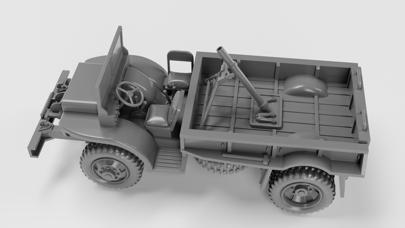 Ford GTB Burma Jeep - US Army - 28mm Scale - Bolt Action - wargame3d