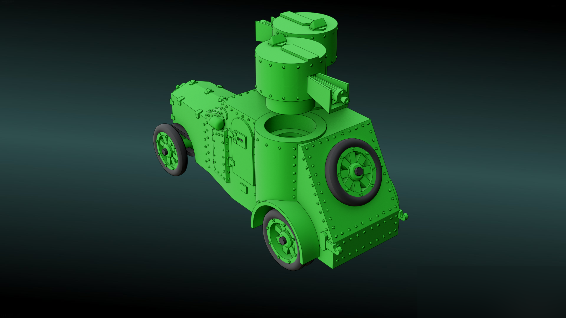 Izhorski FIAT - WWI - Russian Army -  wargame3d- 28mm Scale