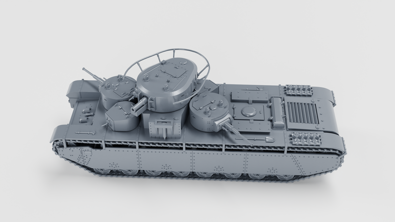 Heavy tank T-35A - wargame3d- 28mm Scale - Russian Army - Bolt Action