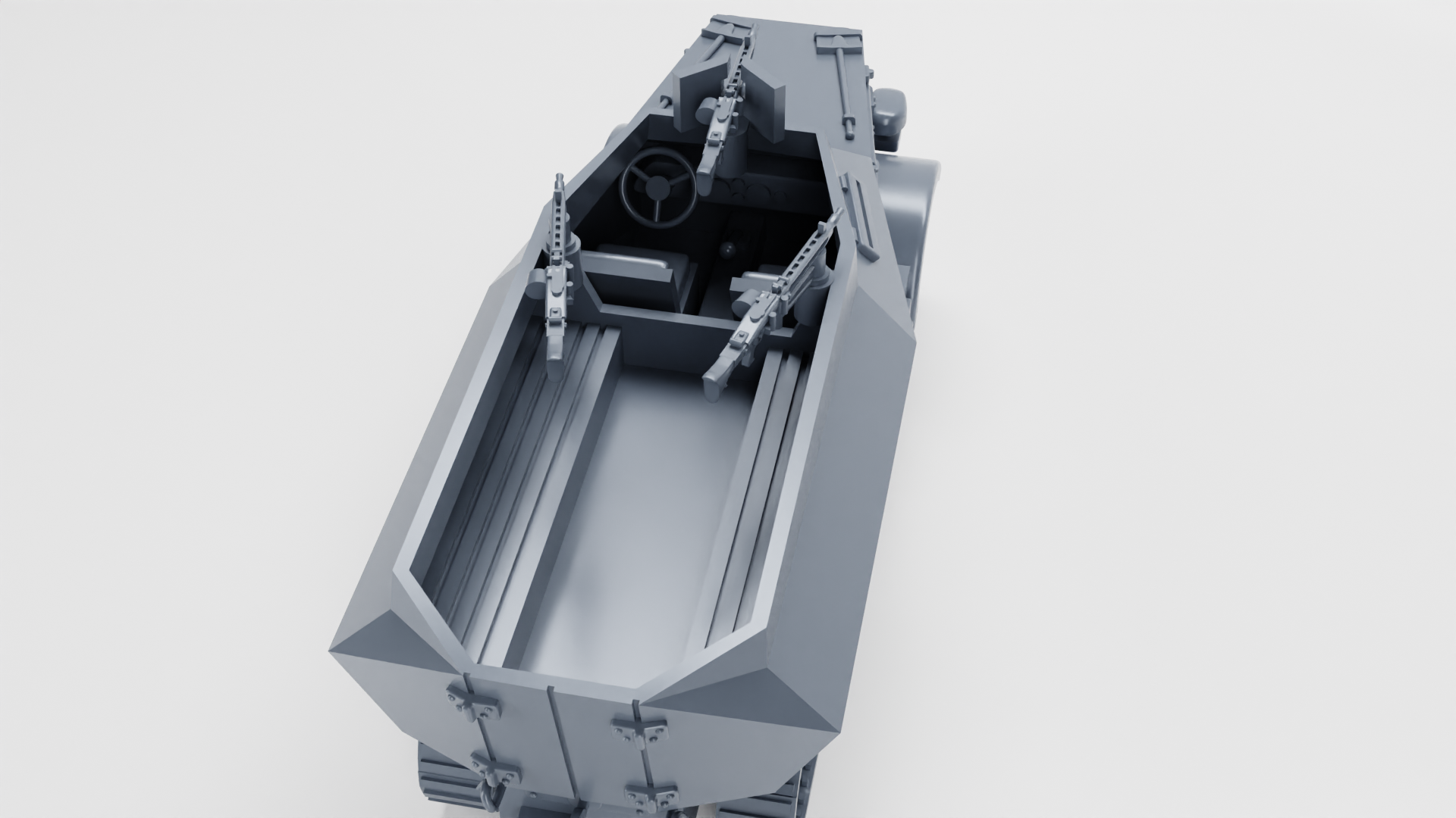 Unic 304(f) Schutzenpanzer Wagen - WWII - German Army -  wargame3d - 28mm Scale