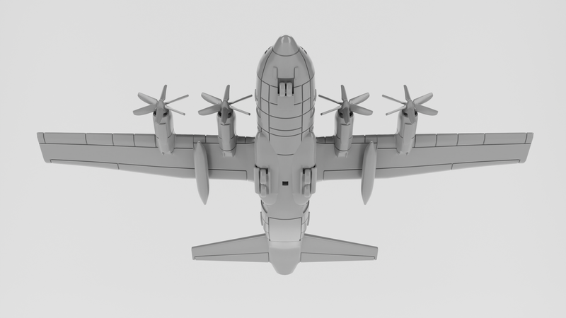 Lockheed C-130 Hercules - Vietnam War Aircraft - 1/200 Scale - wargame3d