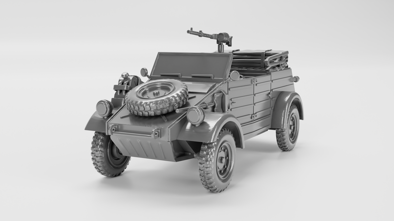 VW Kubelwagen - German Army - 28mm Scale - Bolt Action - wargame3d