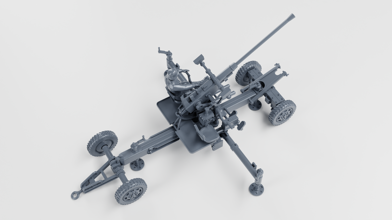 AA gun Bofors 40mm Flak 28 - Other Nations Fighting Vehicles - 28mm Scale -  wargame3d