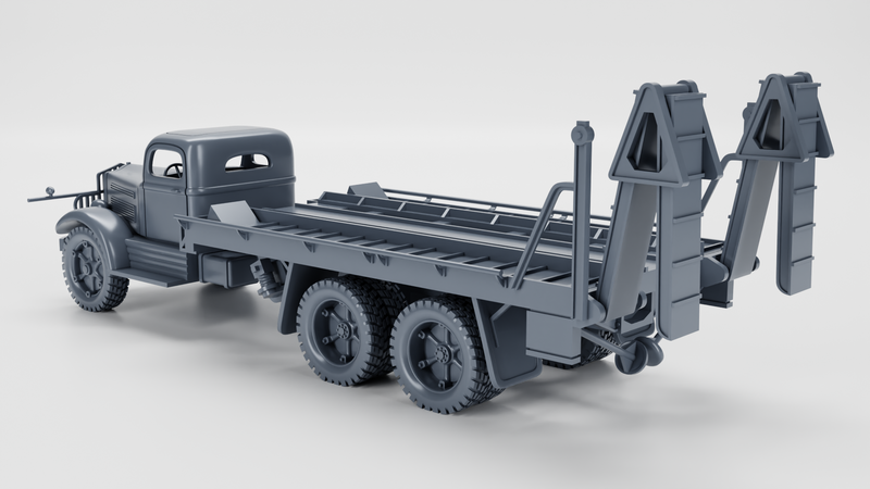 White 920 Tank Transporter (18-Ton, 6x4)(US) - HEAVY TRANSPORTERS+TRAILERS of WW2 - US Army - 28mm Scale - Tank - Miniature - wargame3d