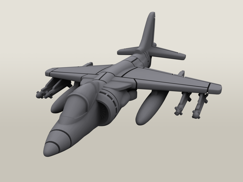 McDonnell Douglas AV-8B Harrier II - Operation Desert Storm - 1/200 Scale - wargame3d